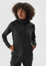 Bluza Damska 4F Treningowa Sportowa Rozpinana Czarna 4FWAW24TFSWF406
