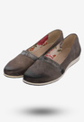 Buty Baleriny Damskie Półbuty Eleganckie Ciemny Szary Sophie 964/17