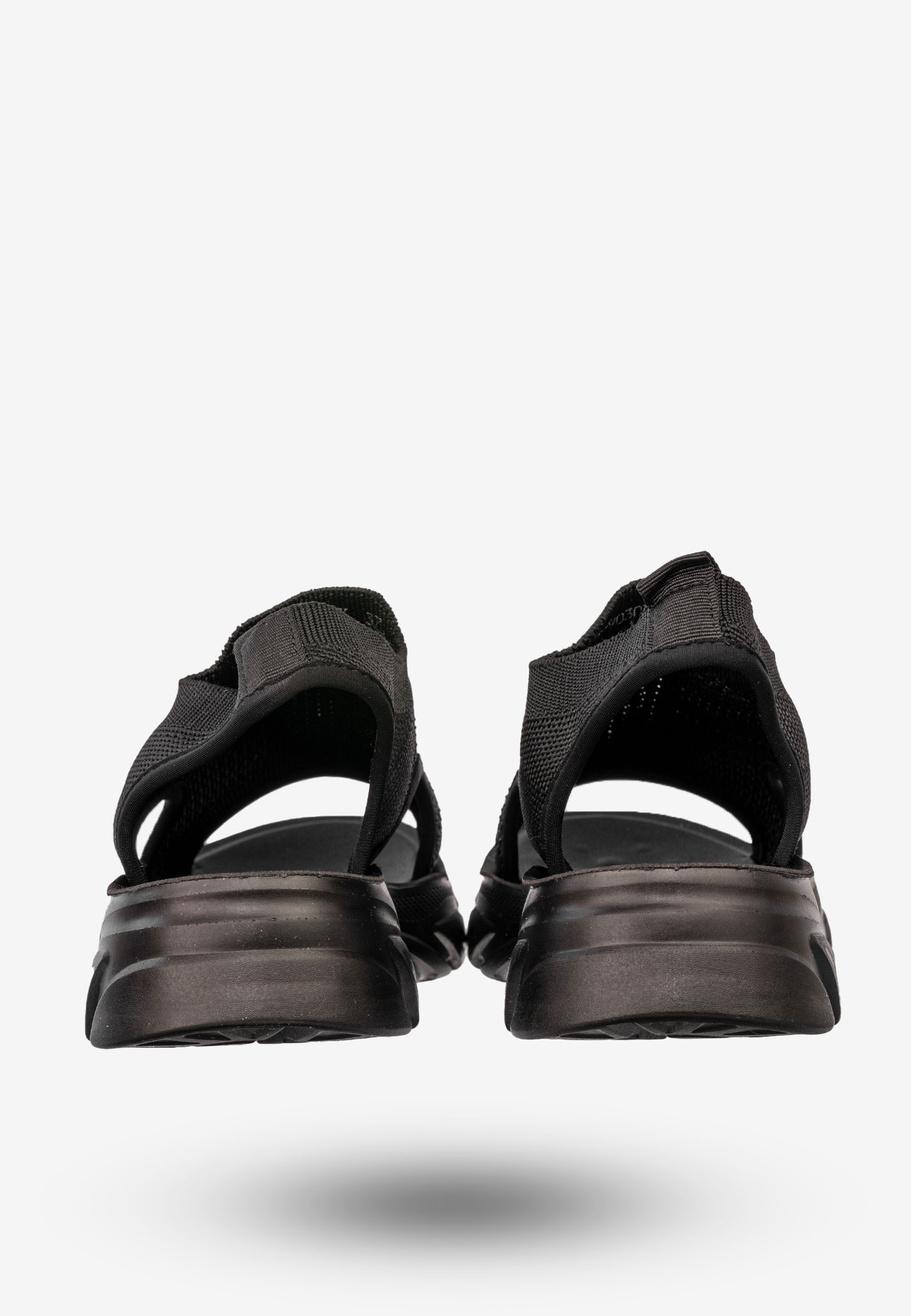 Sandały Damskie Buty Letnie Lekkie Wsuwane Czarne Potocki