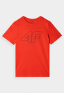 Koszulka 4F Pomarańczowy T-shirt chłopięcy Regular 4FJWMM00TTSHM1627