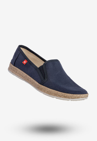 Espadryle Damskie BIG STAR Wsuwane Slip On Buty Granatowe FF276036