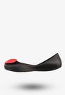 Baleriny Damskie Buty Wsuwane Z Serduszkiem Półbuty Zapachowe Czarne ZAXY V285014