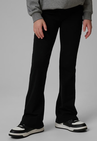 Legginsy Dziewczęce 4F Bawełniane Szeroka Nogawka Sportowe Czarne 4FJWSS26TTIGF275