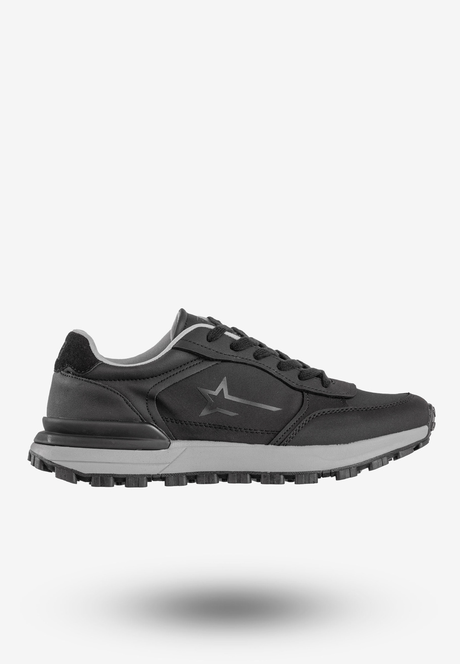 Sneakersy Męskie BIG STAR Buty Sportowe Memory Foam System Czarne NN174069
