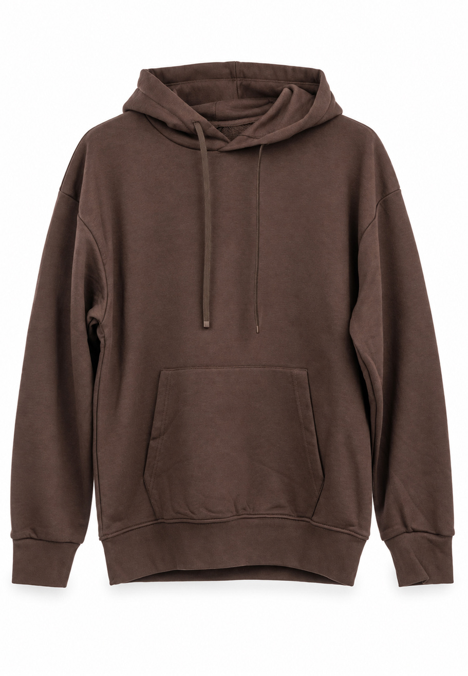 Komplet Dresowy Sportowy Bluza i Spodnie Dresowe Casual Brązowy