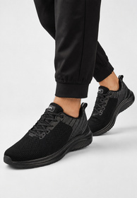 Buty Sportowe Męskie DK Jogging Do Biegania Sneakersy Wygodne Czarne