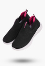Buty Dziewczęce Sneakersy Czarne Wsuwane Tenisówki Dziecięce Z2401P