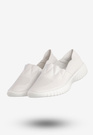 Półbuty Damskie Ekoskóra Wsuwane Buty Sneakersy Białe Jezzi RMR2270-7