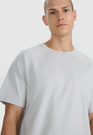 Koszulka Męska 4F Sportowa Bawełniana Oversize T-Shirt Casual Basic Szary 4FWAW25TTSHM2360