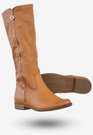 Kozaki Damskie Ekoskóra Buty Na Zimę Jesień Sergio Leone Camel 5018