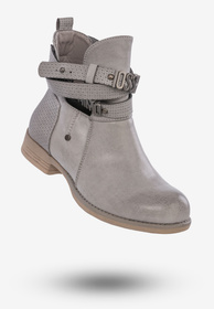 Botki Damskie Buty Ekoskóra Na Jesień Szare Goodin GD-ZN44