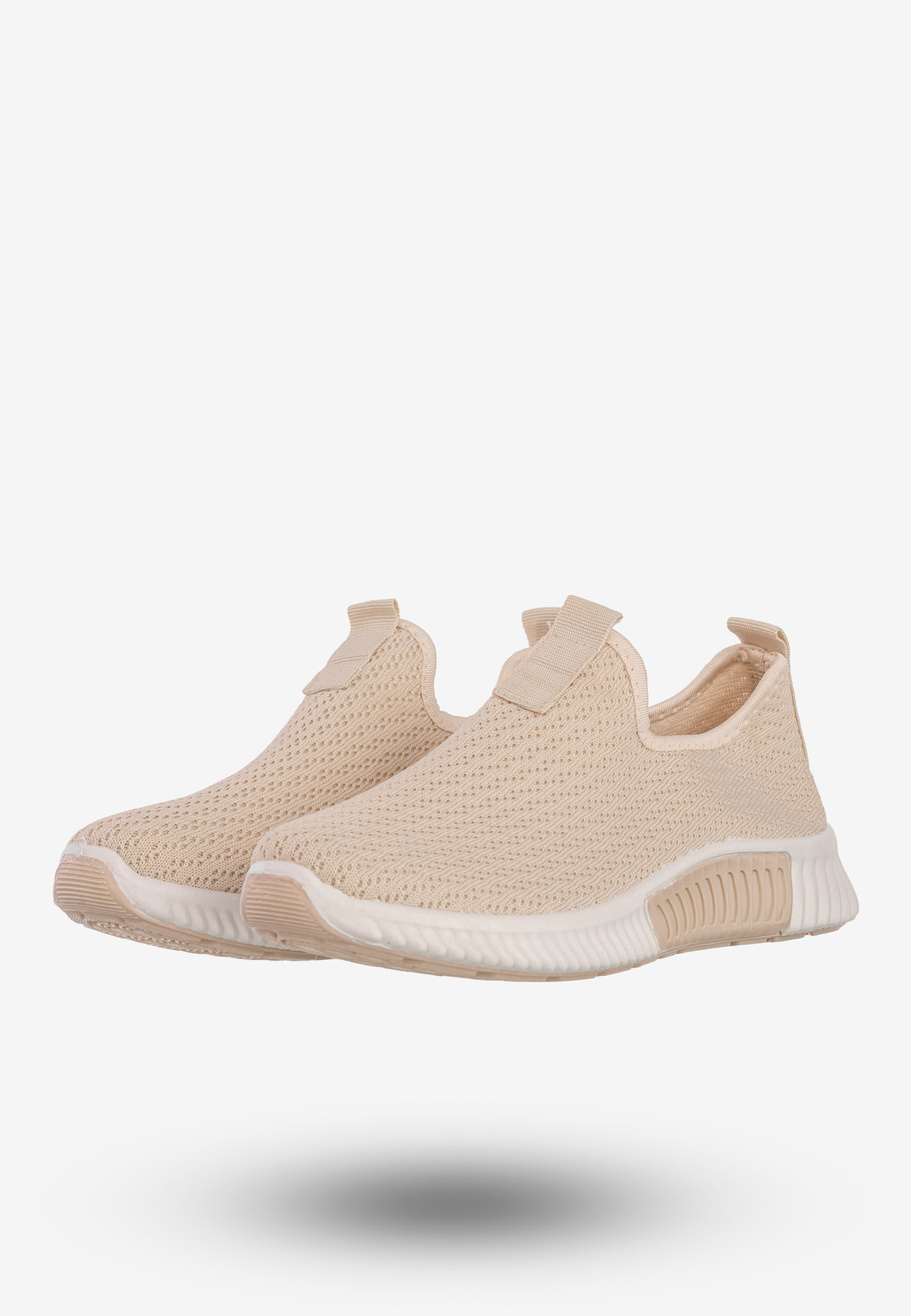 Sneakersy Damskie Wsuwane Buty Sportowe Beżowe Funui QH515-8