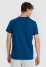 Koszulka Męska 4F T-shirt Z Nadrukiem Regular Granatowa 4FWAW25TTSHM3131