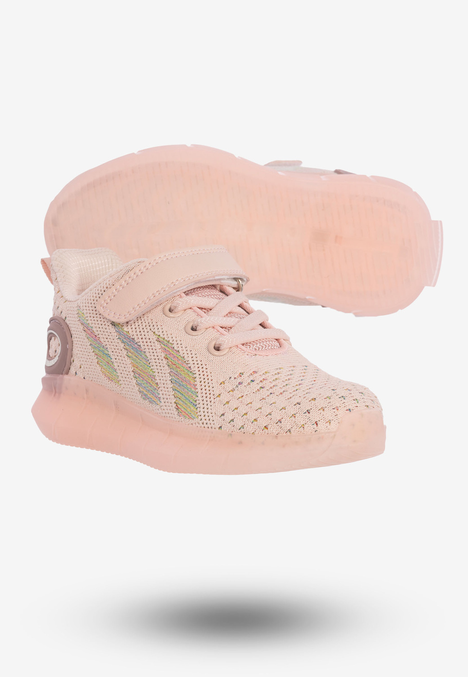 Buty Sportowe Dla Dziewczynki Dziecięce Na Rzepy American Club Różowe RL79/22
