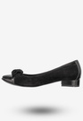 Półbuty Damskie Skórzane Buty Na Płaskim Obcasie Eleganckie Szewczyk Czarne 1422