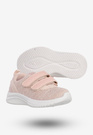 Sneakersy Dziecięce Na Rzepy Buty Sportowe Lekkie Pudrowy Róż Apawwa