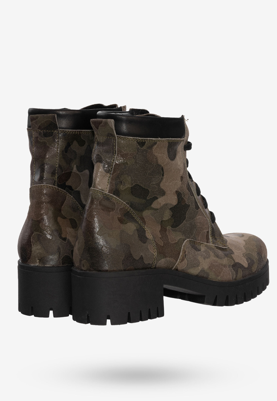 Buty Damskie Botki Ze Skóry Naturalnej Ocieplane Na Zimę Moro 1025/5