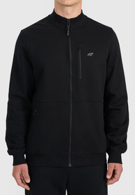 Bluza Męska 4F Sportowa Rozpinana ze stójką Czarna 4FWMM00TSWSM2547