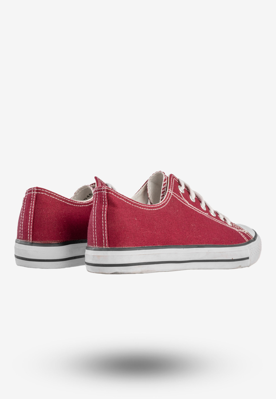 Trampki Męskie Klasyczne Buty Sportowe Tenisówki Burgundowe Sport Star DD46-18