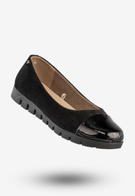 Półbuty Damskie Buty Eleganckie Wsuwane Czarne Aloeloe BB244028