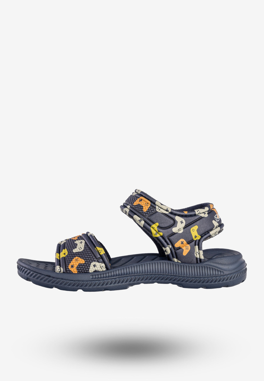 Sandały Dziecięce Buty Na Basen Lekkie Na Rzepy Granatowe axim 1S24446