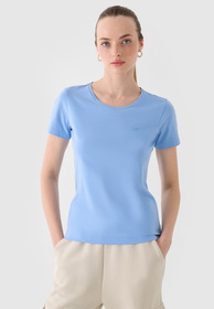 Koszulka Damska 4F T-shirt Basic Niebieski 4FWMM00TTSHF1845