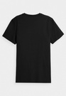 Koszulka Męska 4F T-shirt Z Logo Regular Czarny NOSH4-TSM003B