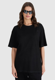 T-Shirt Uniseks 4F Oversize Koszulka z krótkim rękawem Czarna 4FWSS25TTSHU1972