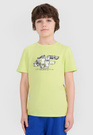 Koszulka Chłopięca 4F T-shirt Z Nadrukiem Jasny Zielony 4FJRSS24TTSHM2210