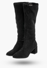 Kozaki Damskie Przed Kolano Buty Długie Zimowe Na Obcasie Czarne Filippo DKZ932/22BK