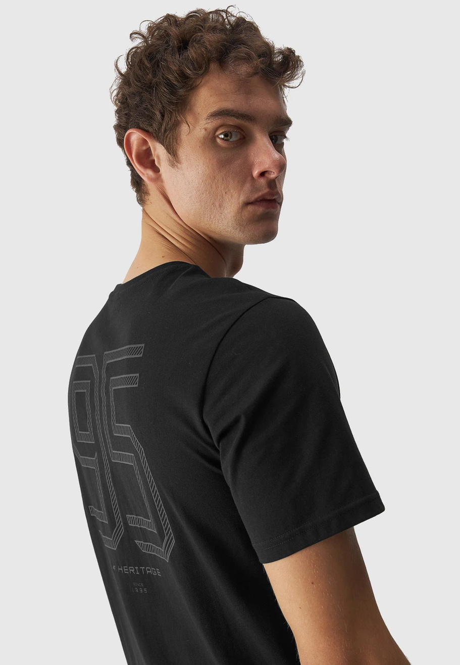 Koszulka Męska 4F T-shirt Czarny Logo