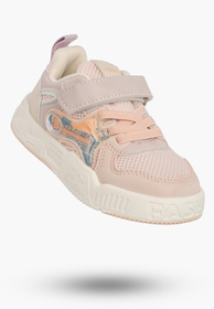Sneakersy Dziecięce Buty Sportowe Na Rzepy Wygodne Lekkie Beżowe APAWWA Q925