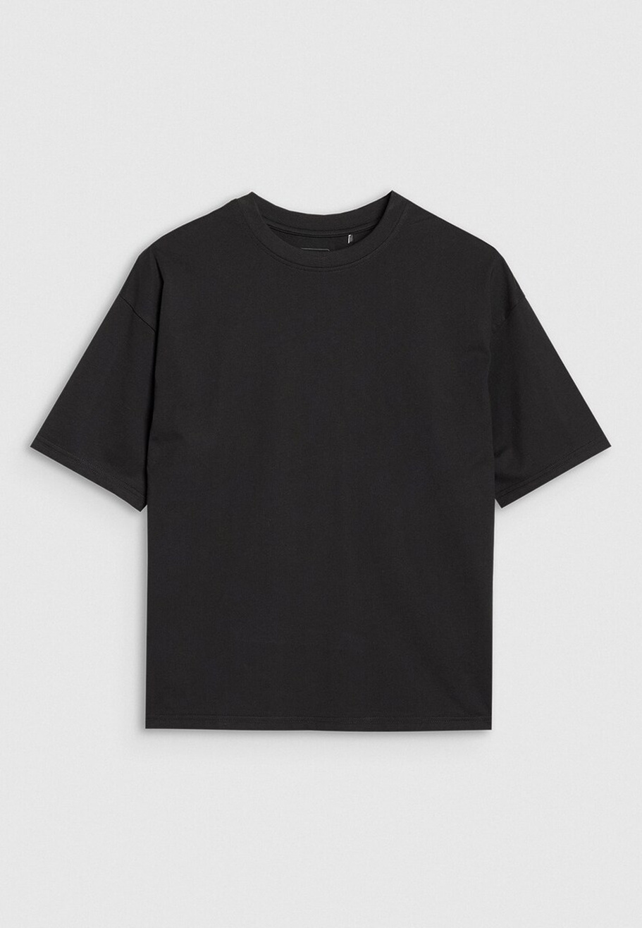 Koszulka Damska 4F T-shirt Oversize Basic Sportowy Czarny 4FRSS24TTSHF2545