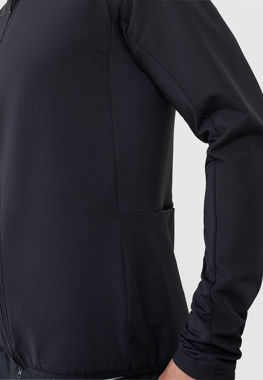 Bluza Męska Rowerowa 4F Szybkoschnąca Sportowa Czarna 4FWSS25TFSWM483