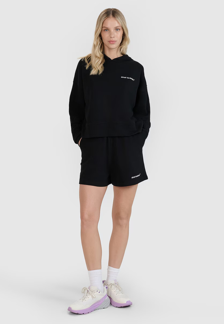 Bluza Damska 4F Nieocieplana Oversize Nierozpinana Z Kapturem Czarna 4FWSS24TSWSF1003