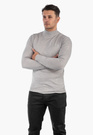 Półgolf Męski Elegancki Sweter Klasyczny Szary PG-S-1-2024
