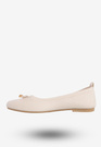 Baleriny Damskie Buty Z Kokardką Płaski Obcas Beżowe Bella Paris CB130-8