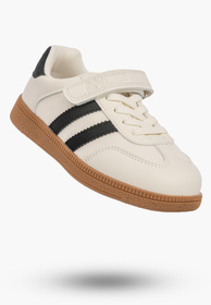 Sneakersy Dziecięce Trampki Buty Na Rzepy Skórzana Wkładka Beżowe APAWWA