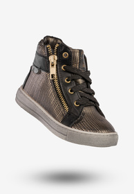 Sneakersy Dziecięce Ekoskóra Buty Sportowe Z Zamkiem Metaliczne American Club G-C16133E-A1