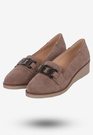 Półbuty Damskie Buty Na Koturnie Lekkie Khaki Potocki 24-12319KH