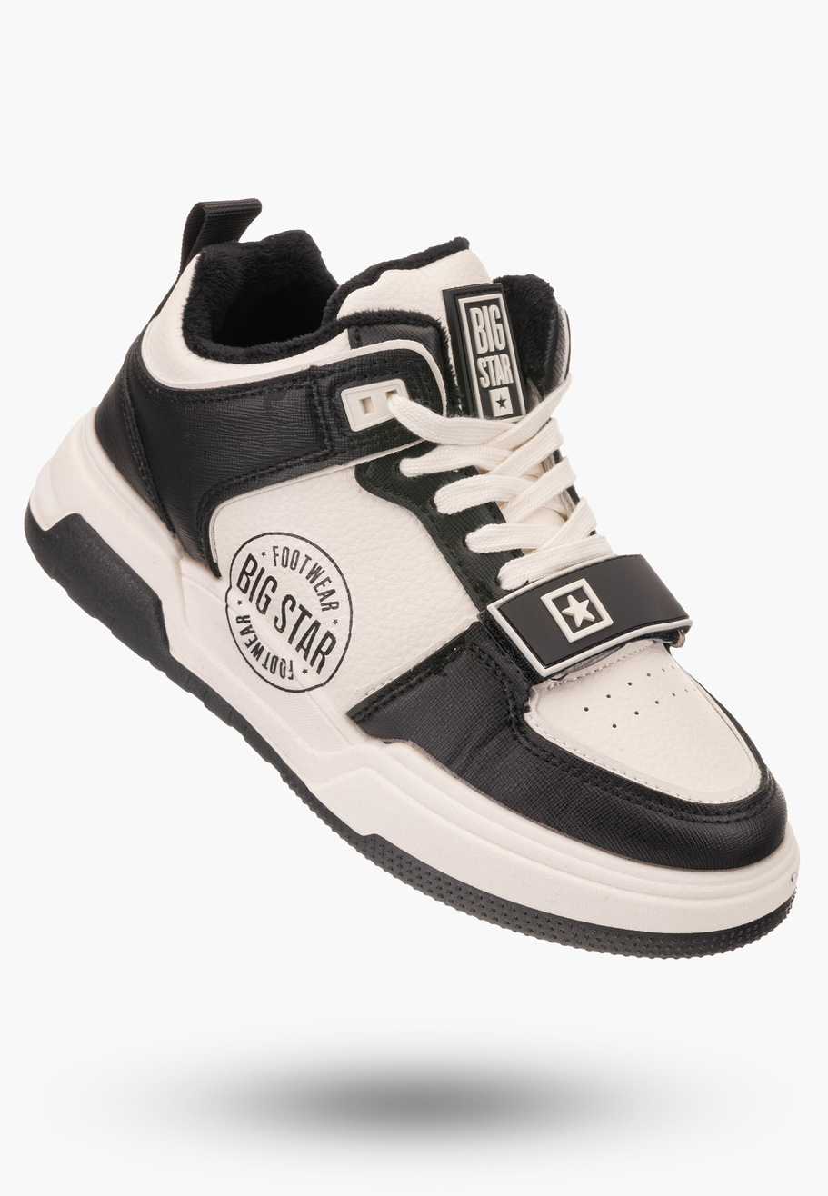Buty Damskie Big Star Czarno Białe Sneakersy Sportowe OO274A158