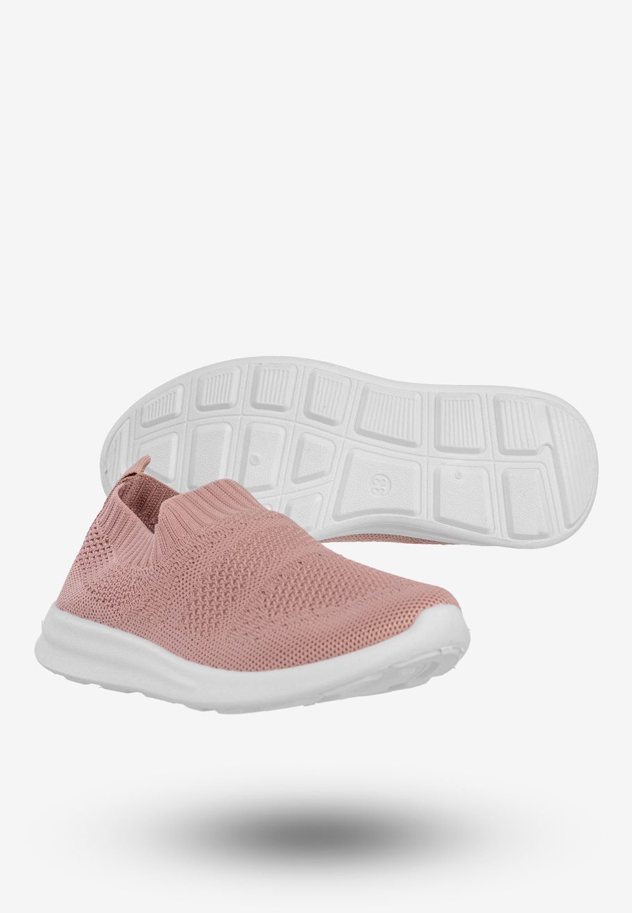 Sneakersy Dziecięce Wsuwane Buty Sportowe Półbuty Różowe Apawwa Z516