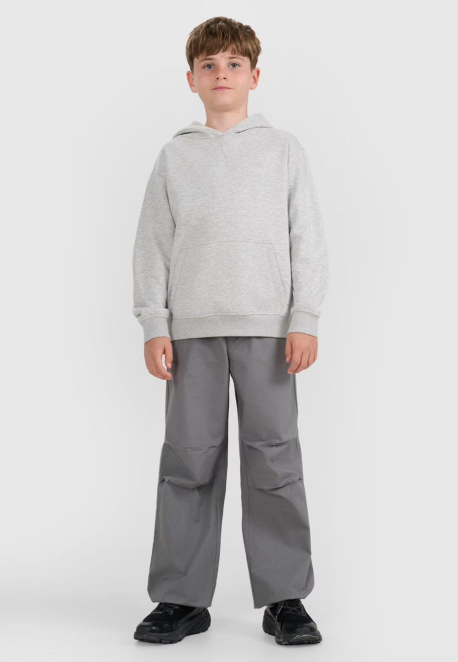 Bluza Chłopięca 4F Szara Z Kapturem OVERSIZE 4FJWMM00TSWSM1860