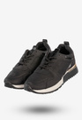 Sneakersy Damskie Ekoskóra Buty Sportowe Półbuty Czarne