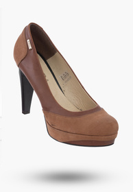 Buty Damskie Szpilki Brązowe Ze Skóry Naturalnej Korda 1260/1