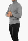 Golf Męski Elegancki Sweter Klasyczny Szary G-S-1-2024