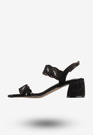 Sandały Damskie Buty Na Klocku Eleganckie Czarne Filippo DS3606/22BK