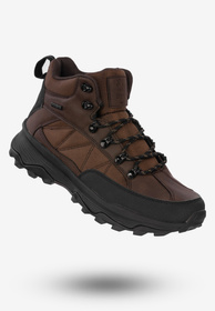 Buty Męskie Trekkingowe Ocieplane Na Zimę Ciemny Brąz Cross Jeans KK1R4019C