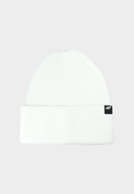 Czapka 4F Zimowa Beanie Uniseks Kremowa 4FWAW25ACAPU556
