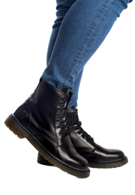 Buty Męskie Big Star Czarne Glany EE174268